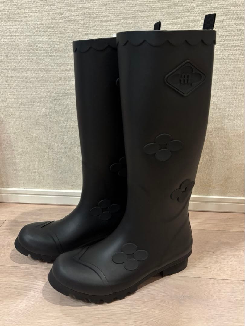 靴 X MINJUKIM FLORAL SHADOW BOOTS LONG