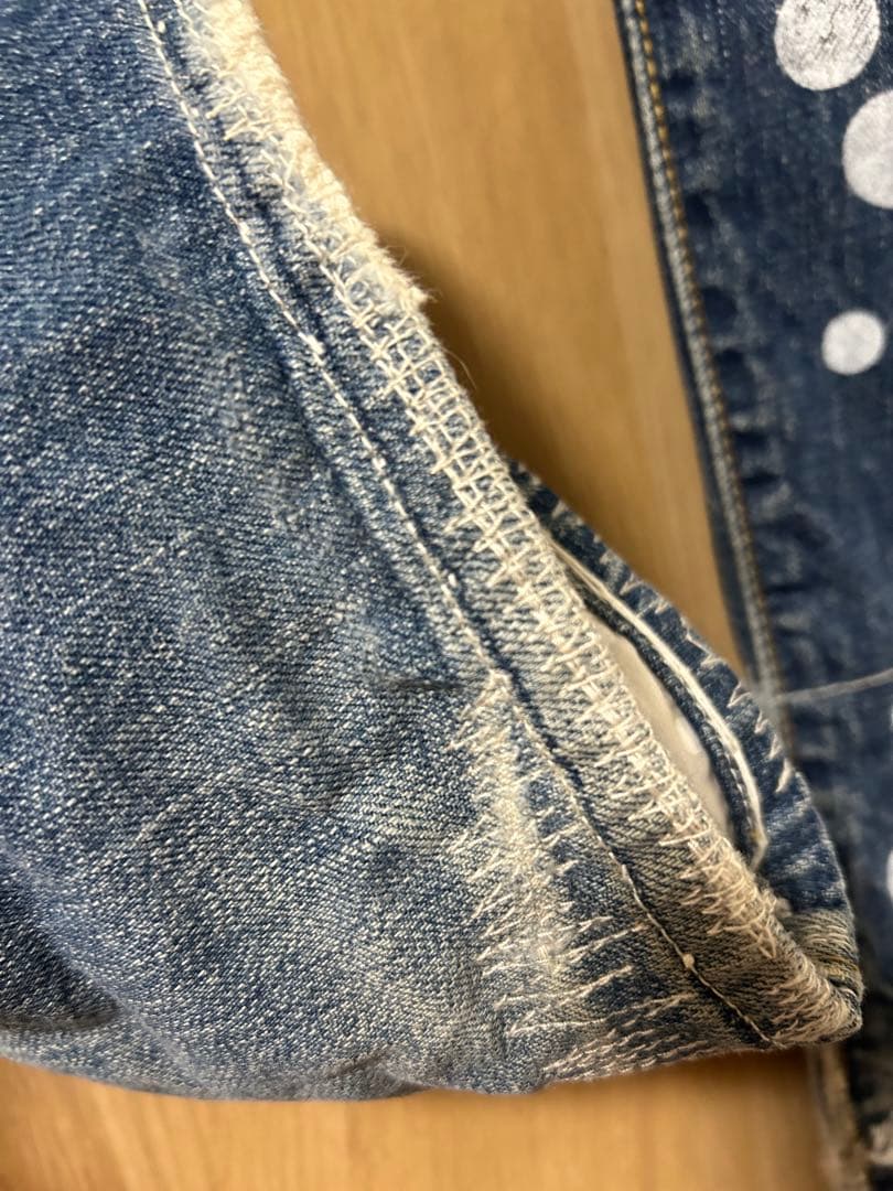 keisuke kandaのドットペイントデニム