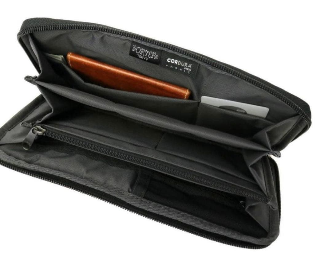 PORTER トラベルウォレット 黒色 美品