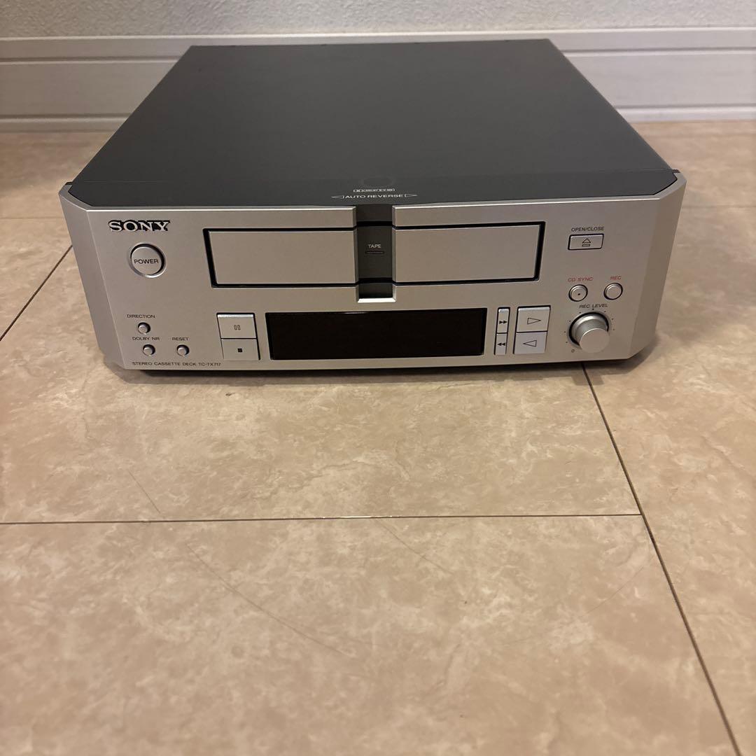 ★動作未確認★SONY TC-TX717オートリバースカセットデッキ