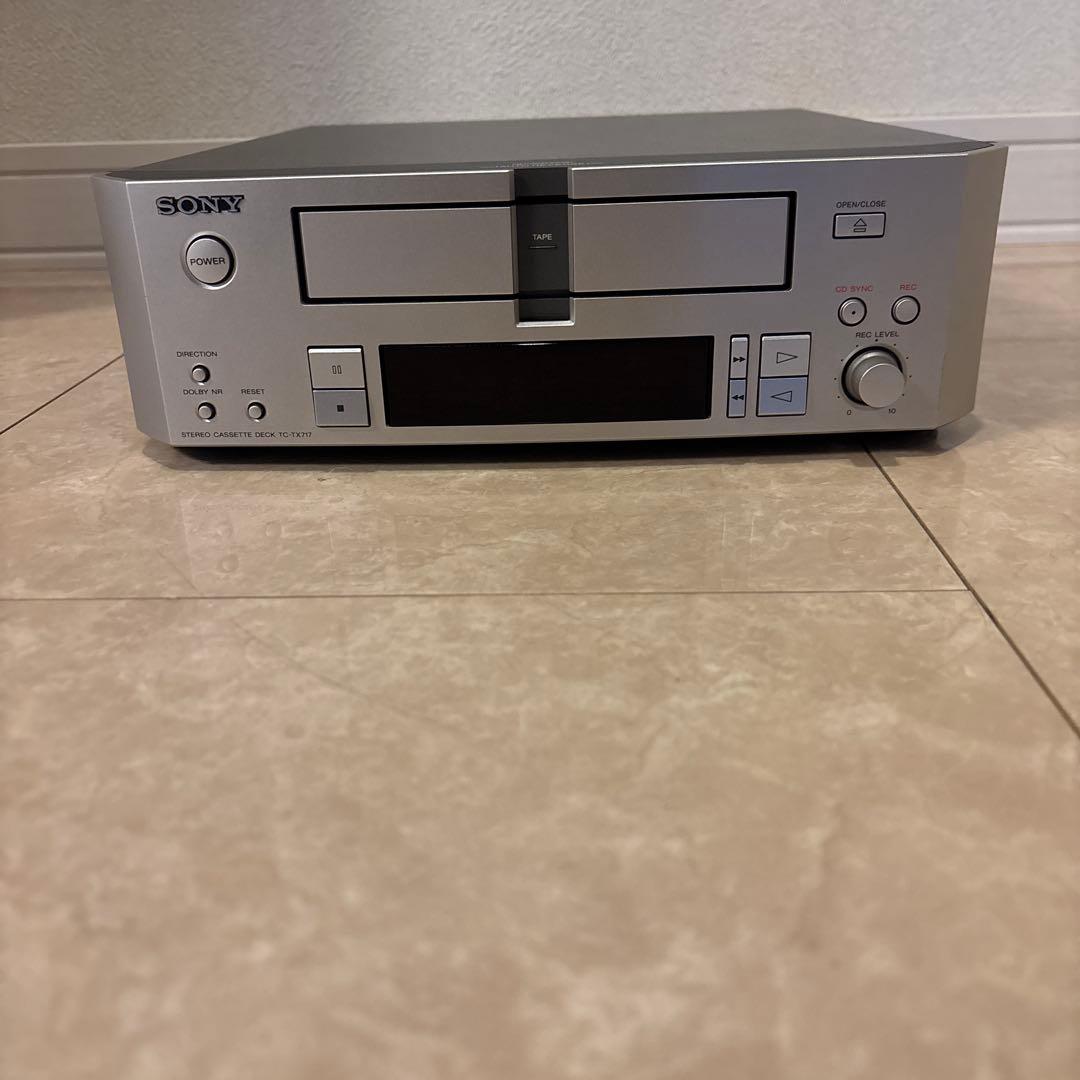 ★動作未確認★SONY TC-TX717オートリバースカセットデッキ