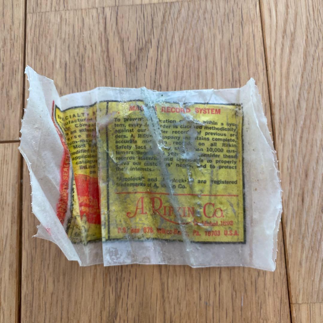 ビンテージ　マネーバッグ　バンクバッグ　鍵つき