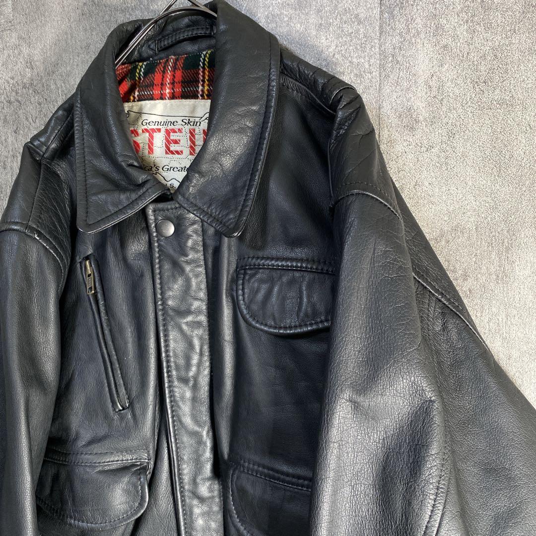 90s USA製ヴィンテージ 本革カウハイド レザージャケット　STEIN’S