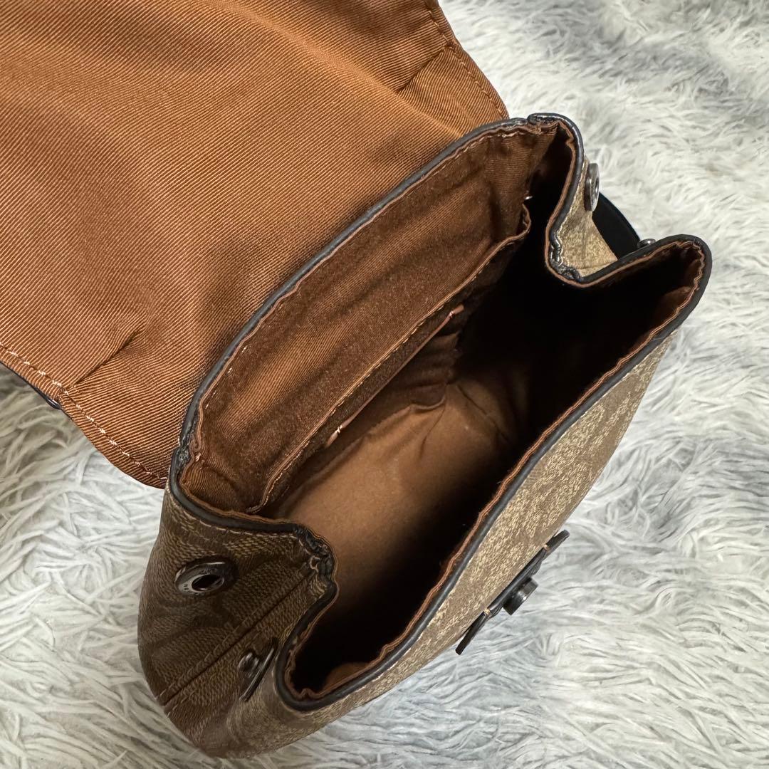 美品 コーチ ショルダーバッグ ボディバッグ クロスボディ 斜め掛け メンズ