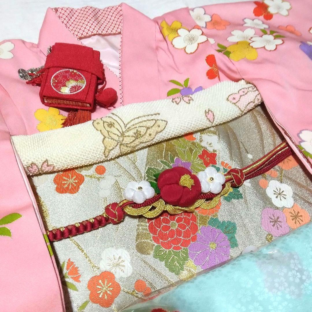 千總☆正絹☆彩り鮮やかな桜尽くし☆伝統＋モダンなテイストの7歳七五三向け祝い着