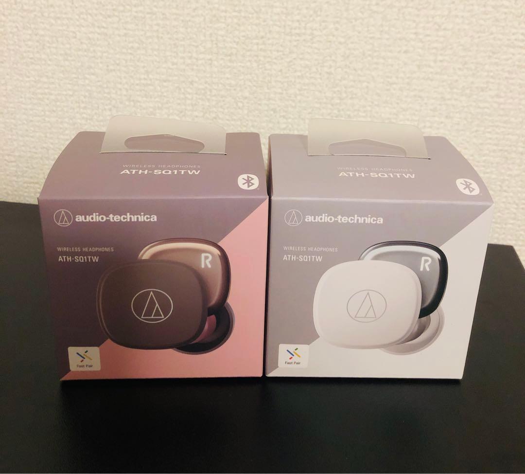 audio−technica ATH-SQ1TW PBW / WH 2個セット