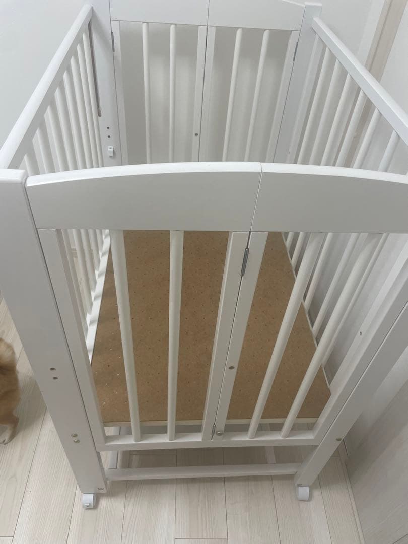 あるちゃん⭐︎石崎家具　日本製ベビーベッド「ミニ ワンタッチハイベッド プ