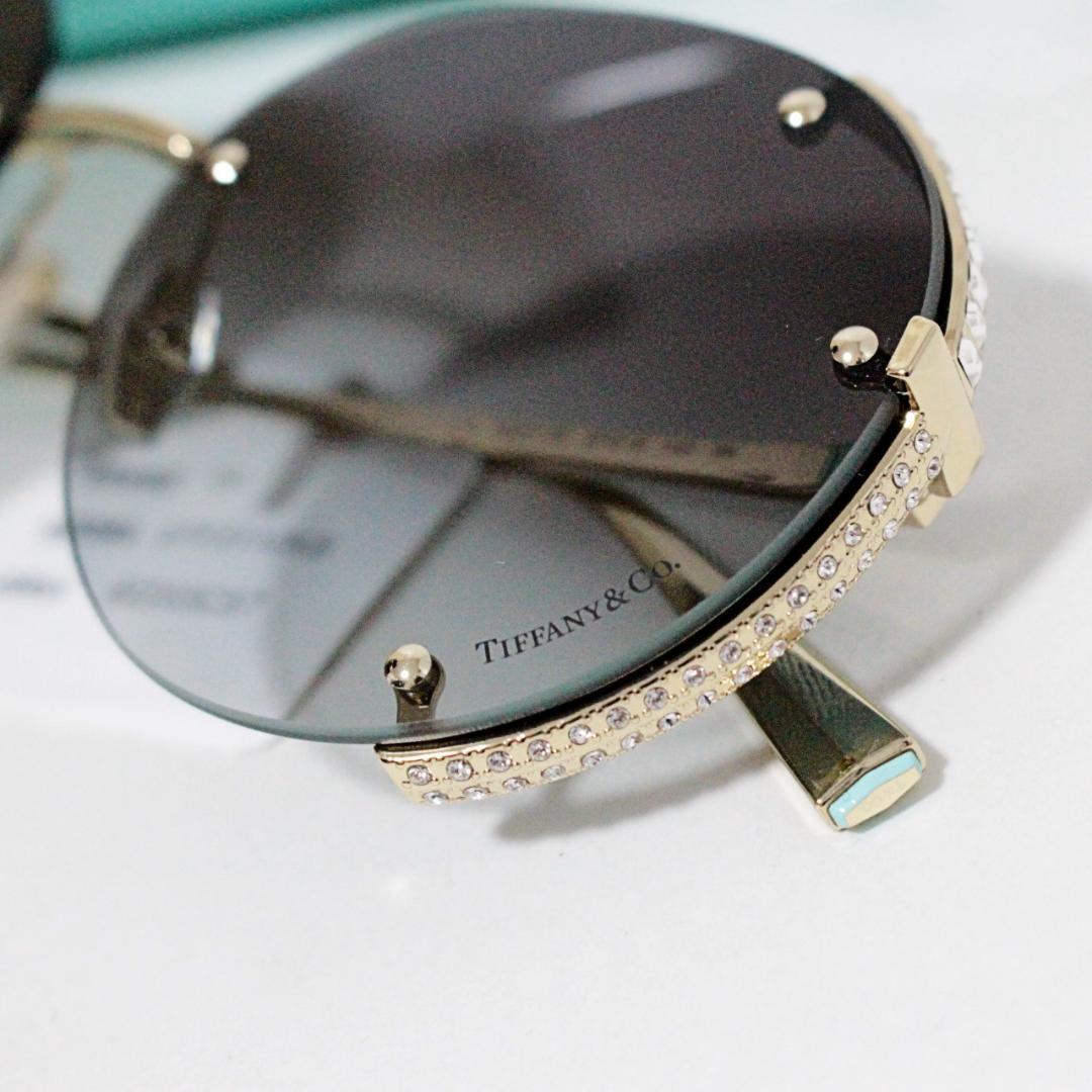 新品 ティファニー 203170円 クリスタル装飾 セミリムレス サングラス