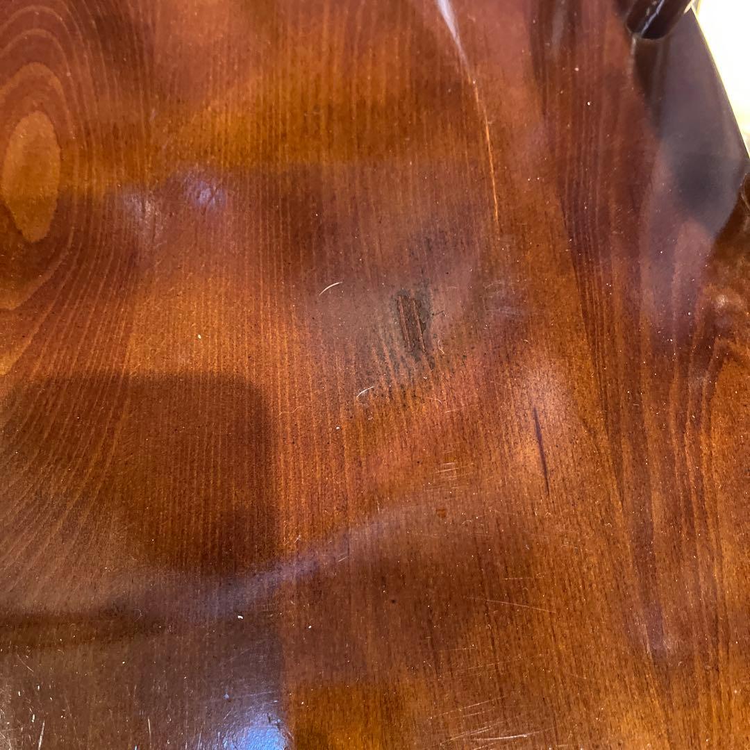 L３　オールドヴィンテージ 柏木工 ３６０度回転　ブナ無垢材　アームチェア