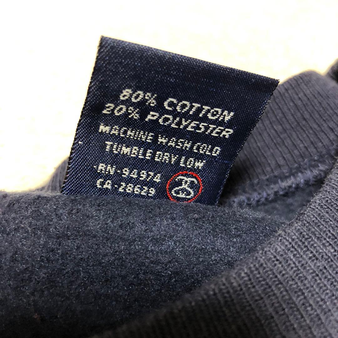 old stussy ステューシー　USA製　紺タグ　90s スウェット　紺色