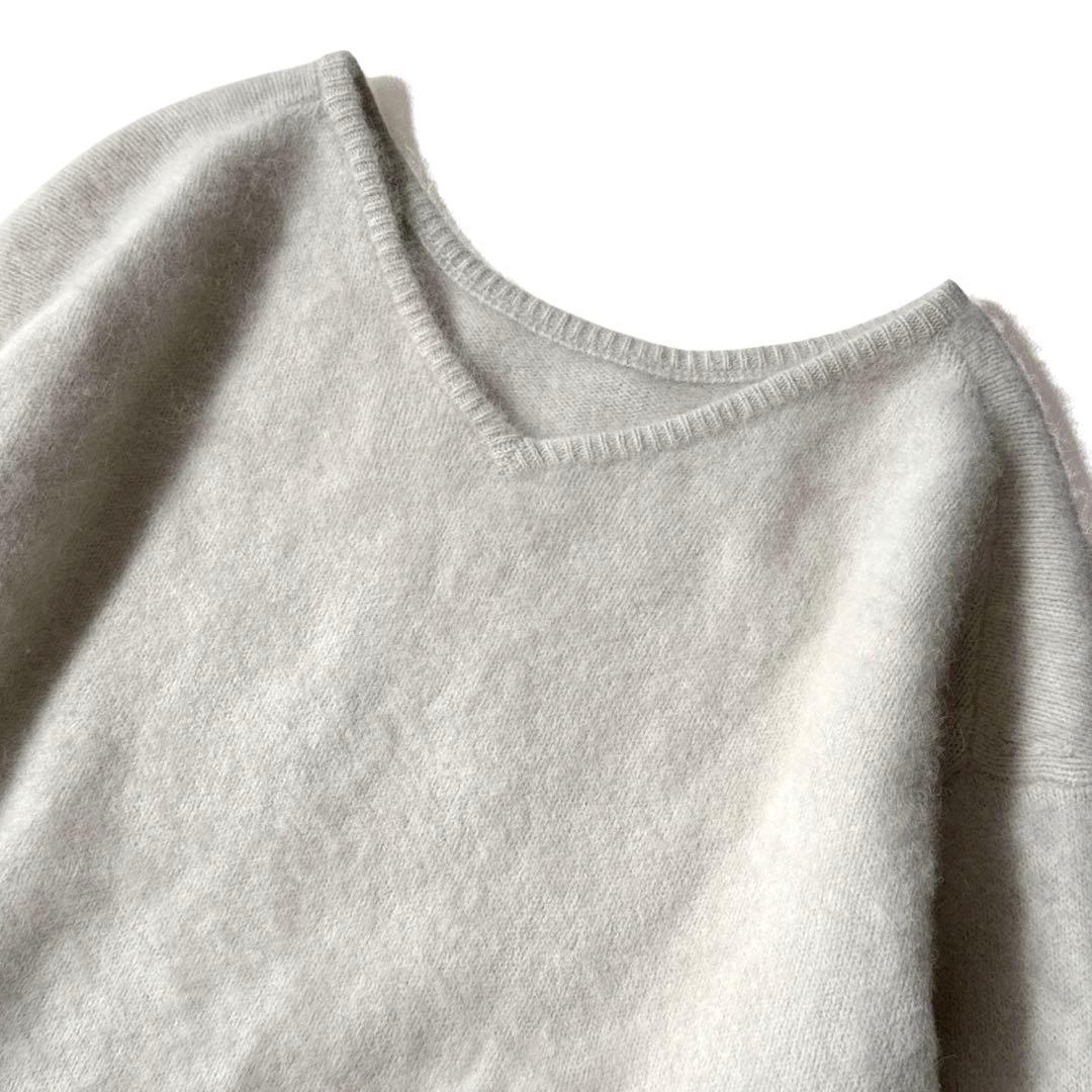 Plage ふわふわ2wayVネックニットプルオーバー　軽量 ニュアンスカラー