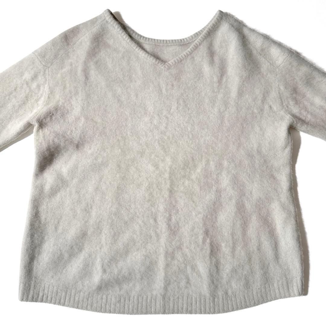 Plage ふわふわ2wayVネックニットプルオーバー　軽量 ニュアンスカラー