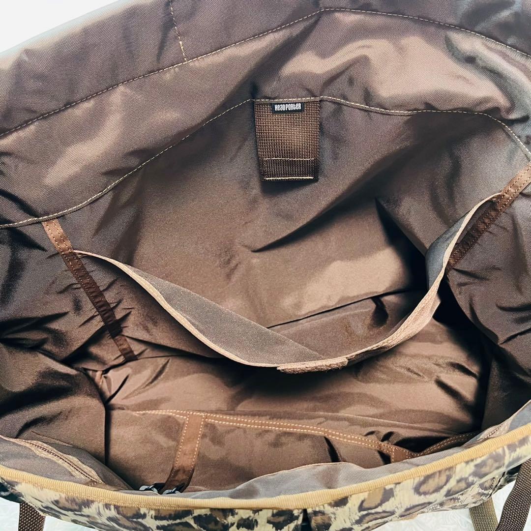 【極美品】ヘッドポーター　メッセンジャーバッグ　豹柄