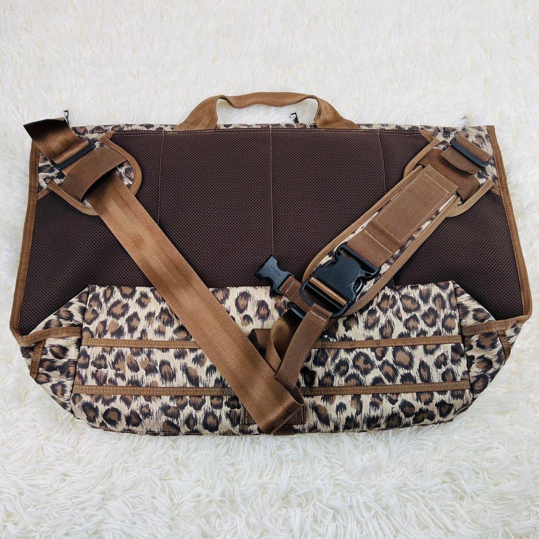 【極美品】ヘッドポーター　メッセンジャーバッグ　豹柄