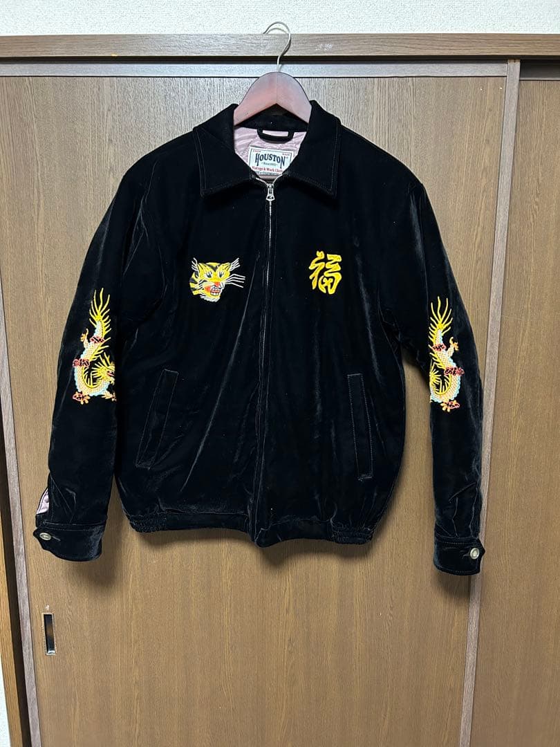 Houston ベルベット ベトジャン M 黒