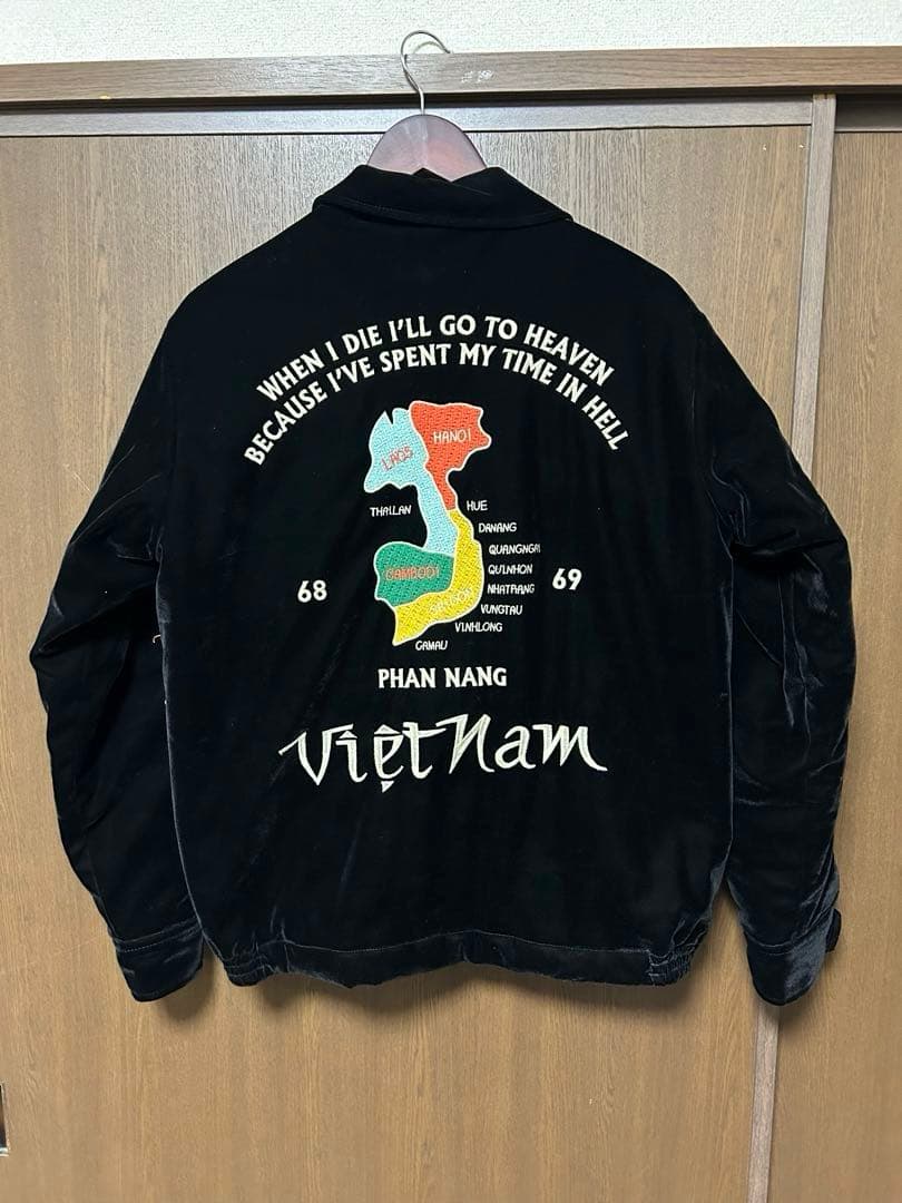 Houston ベルベット ベトジャン M 黒