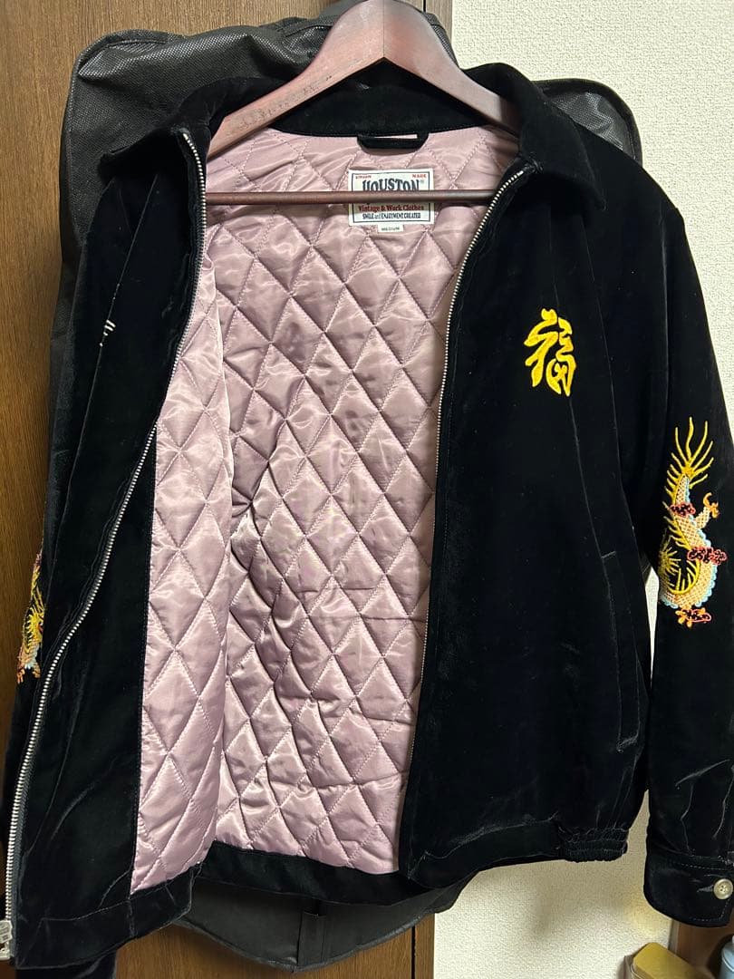 Houston ベルベット ベトジャン M 黒