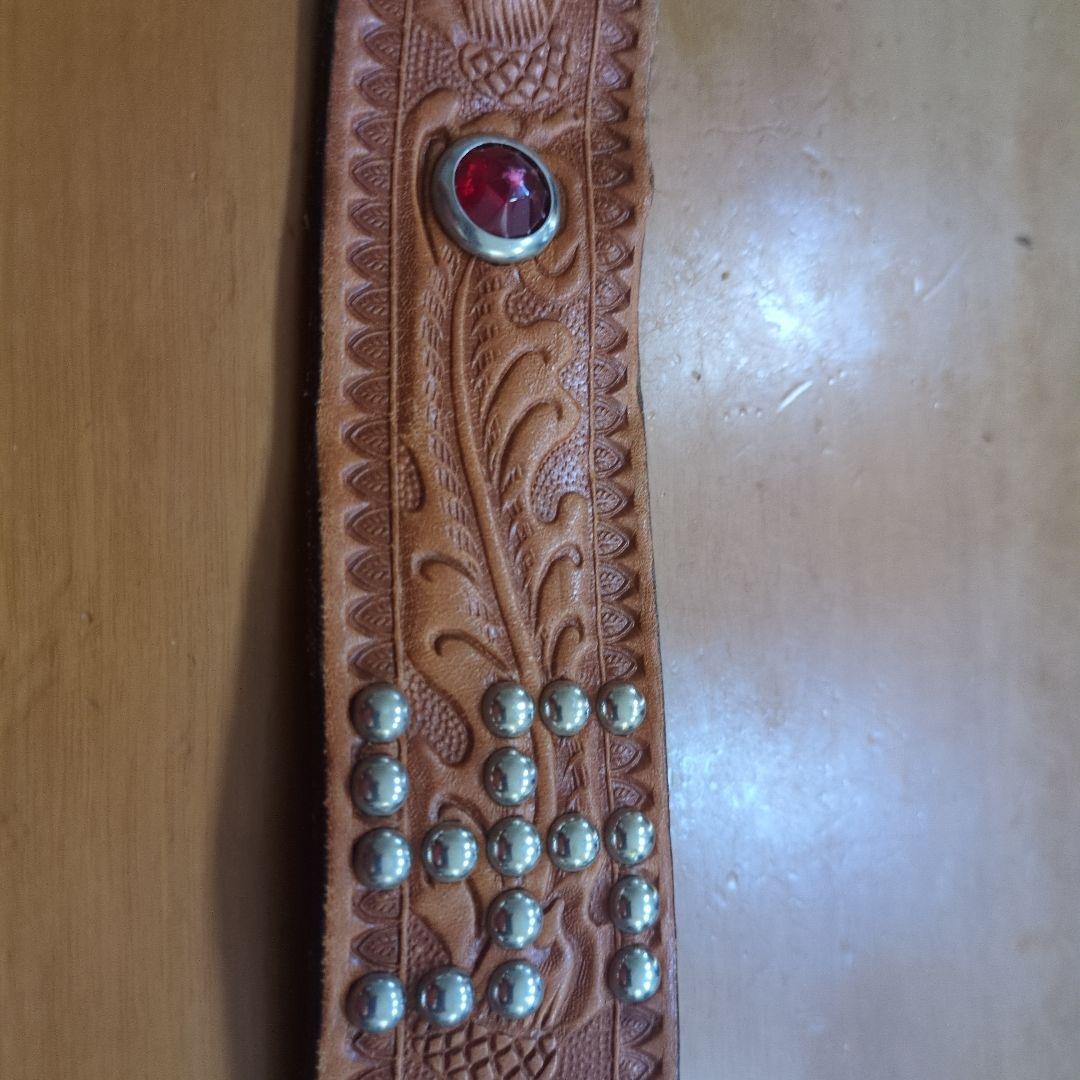 AceWesternBelts レザー ベルト スタッズ付き