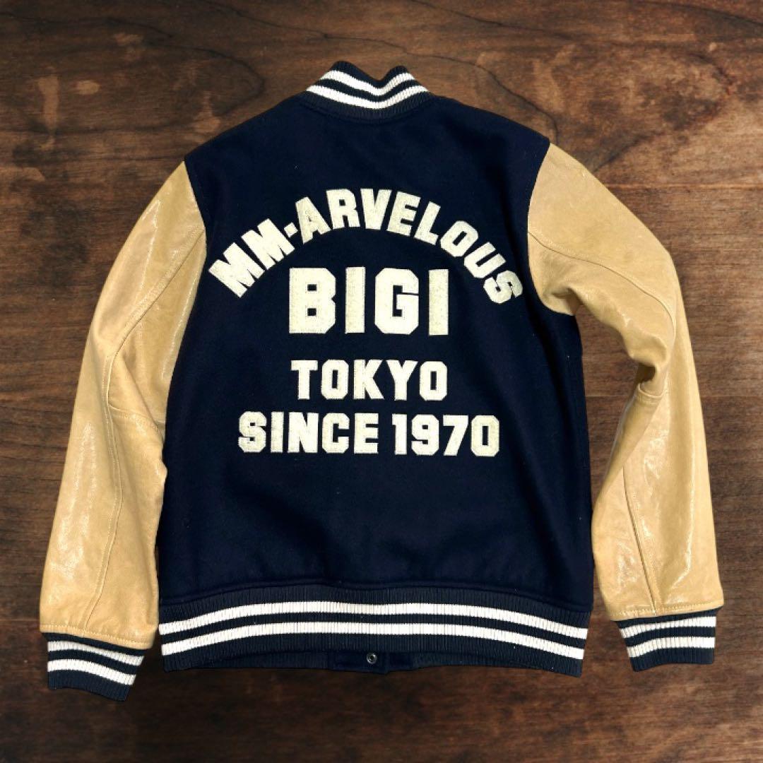 希少 BIGI 40周年記念モデル レザー　ヴィンテージ スタジアムジャンパー