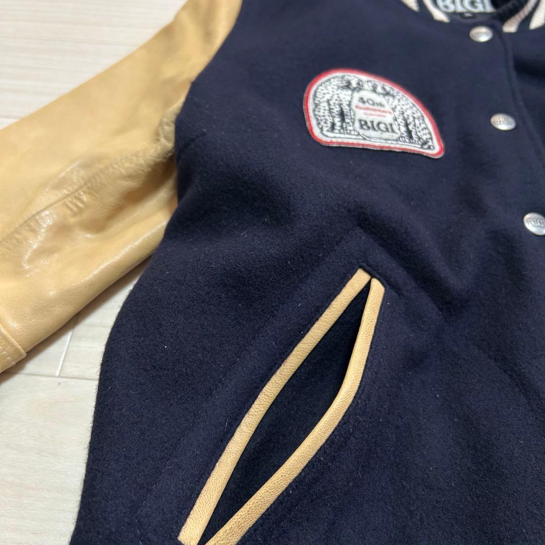 希少 BIGI 40周年記念モデル レザー　ヴィンテージ スタジアムジャンパー