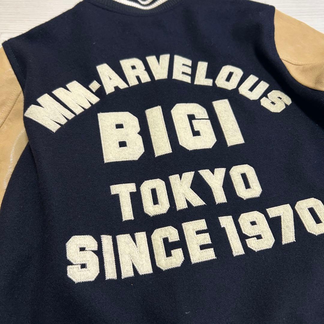 希少 BIGI 40周年記念モデル レザー　ヴィンテージ スタジアムジャンパー