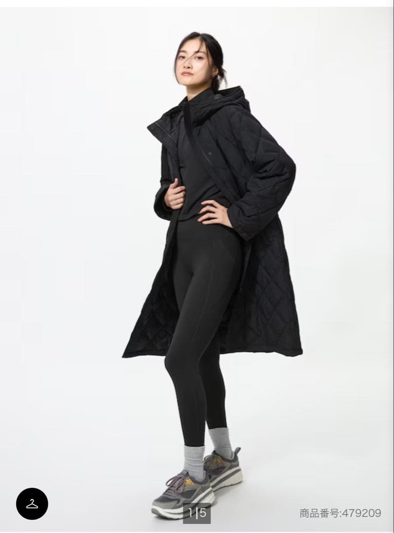 UNIQLO パフテックロングコートリラックスフィットM