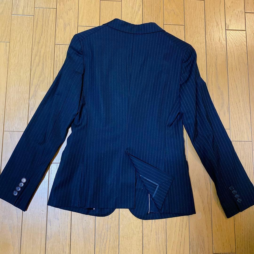【美品♡】23区 パンツ セットアップ スーツ ブラック ウール ストライプ M