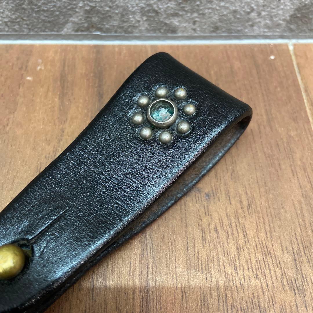 HTC レザーキーホルダー フラワースタッズ スタンダードカリフォルニア