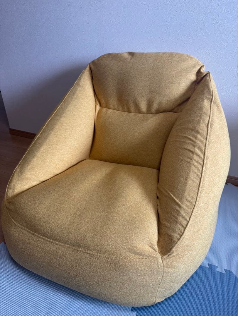 無印良品　空気でできたソファ　2脚　イエロー　グリーン