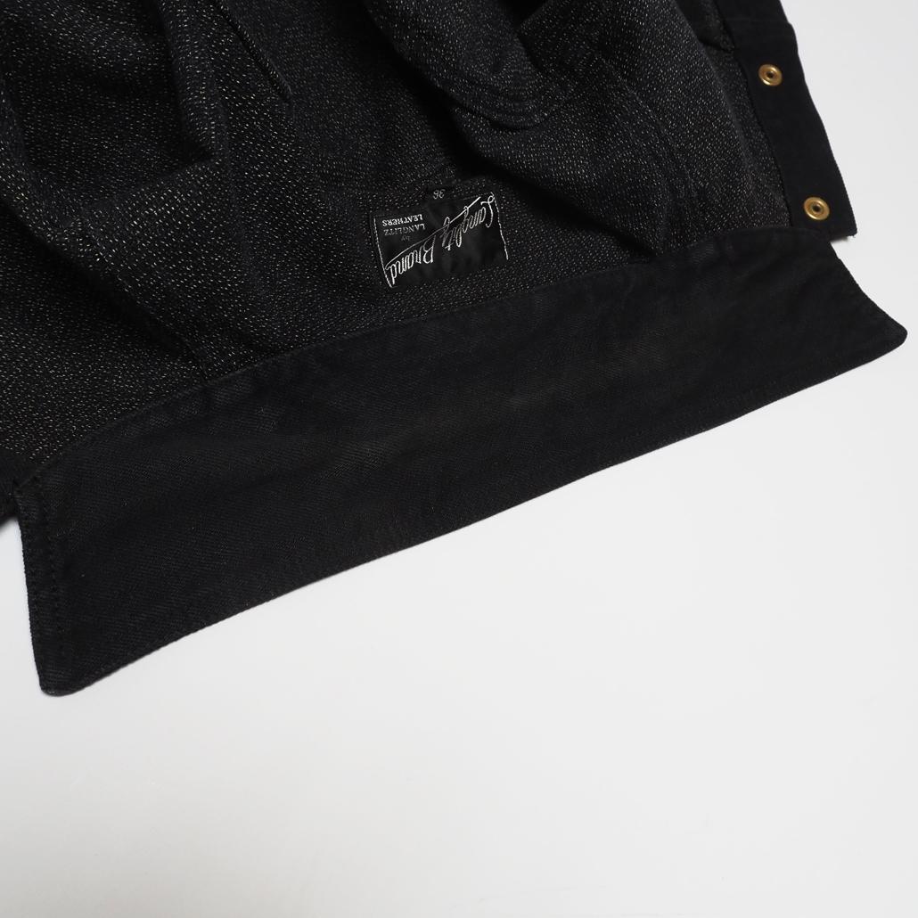 Langlitz Leathers ケブラーライディング ジャケット 黒S 短丈