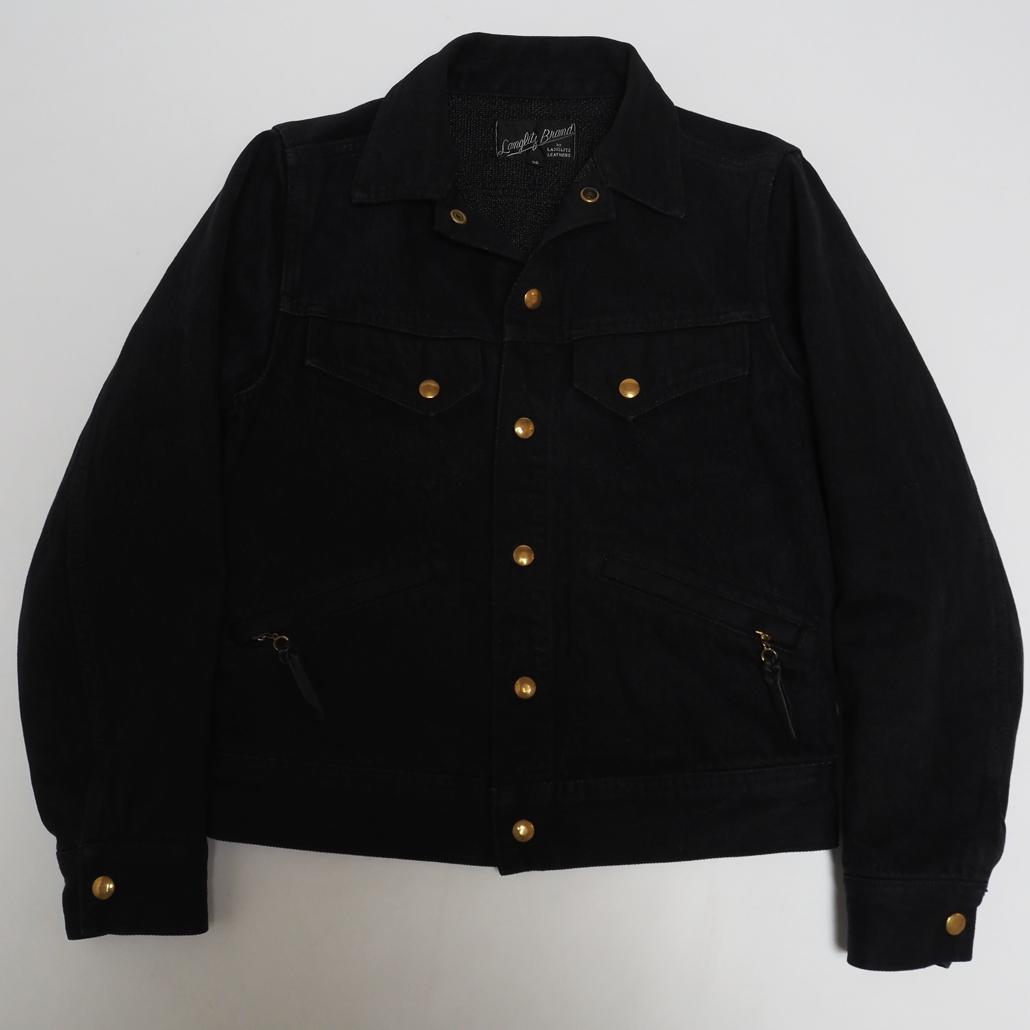 Langlitz Leathers ケブラーライディング ジャケット 黒S 短丈