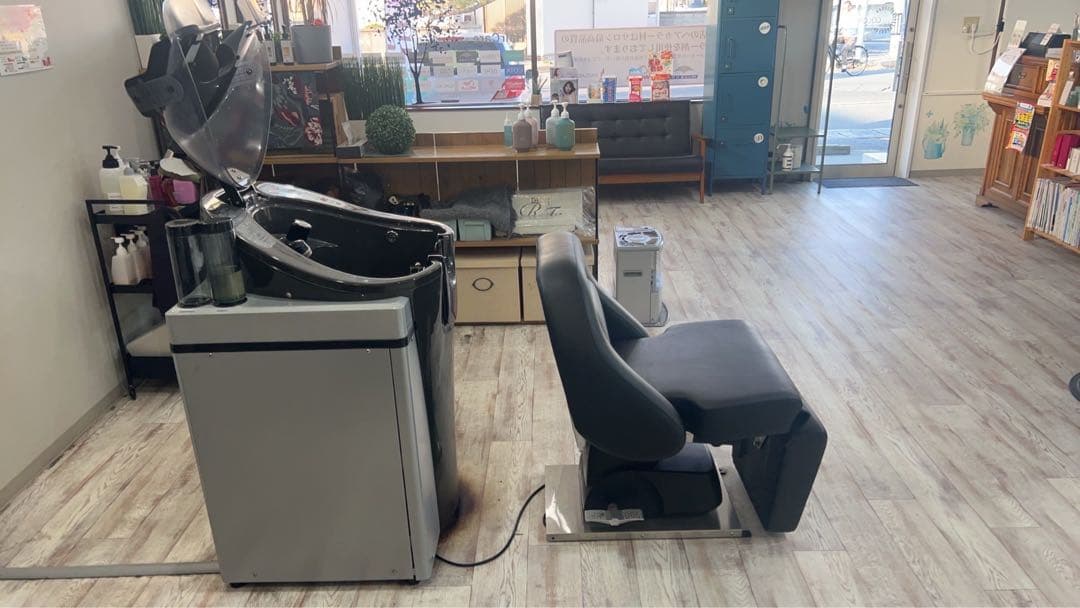 オートシャンプー　AQUA FORTE PLUS シャンプーチェア ブラック