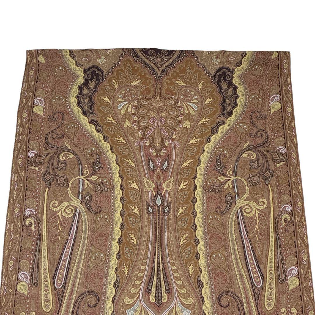 美品✨ETRO エトロ シルク混 ペイズリー イタリア 大判ストール スカーフ