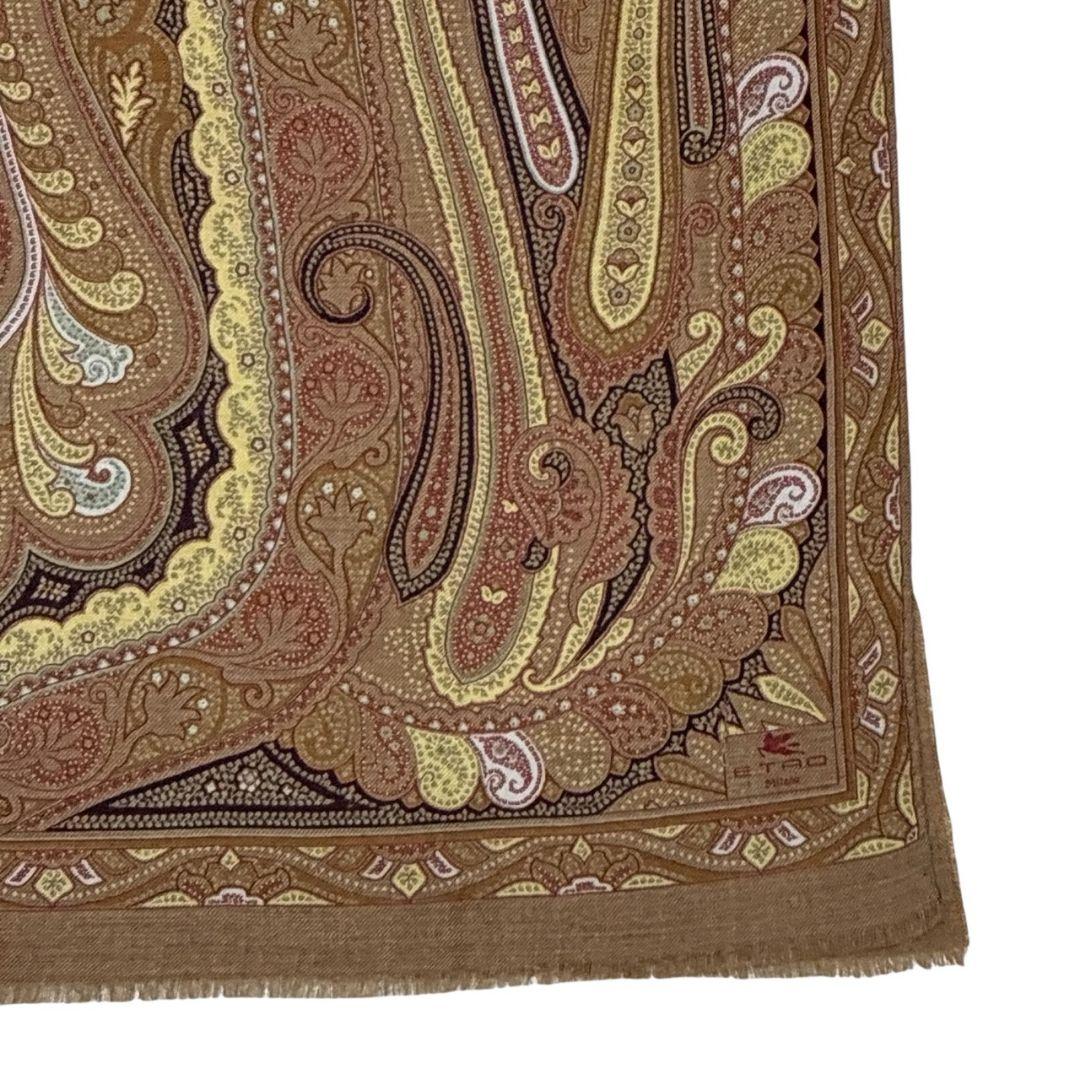 美品✨ETRO エトロ シルク混 ペイズリー イタリア 大判ストール スカーフ