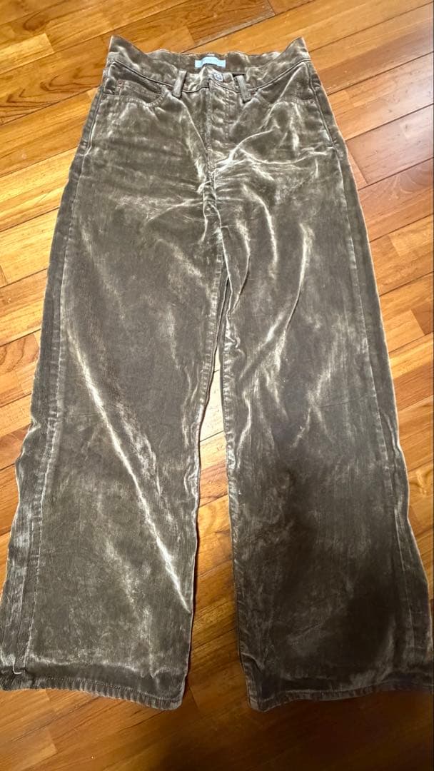 moussy MIDRISE CORDUROY バギー