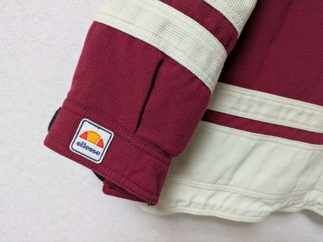 エレッセellesseスキーウェア＋手袋 オフホワイト×赤色 S～SSサイズ