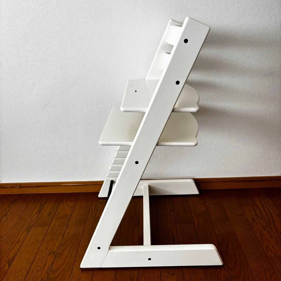 ＊綺麗＊ストッケ　トリップ トラップ　ベビーチェア+ベビーセット　ホワイト①