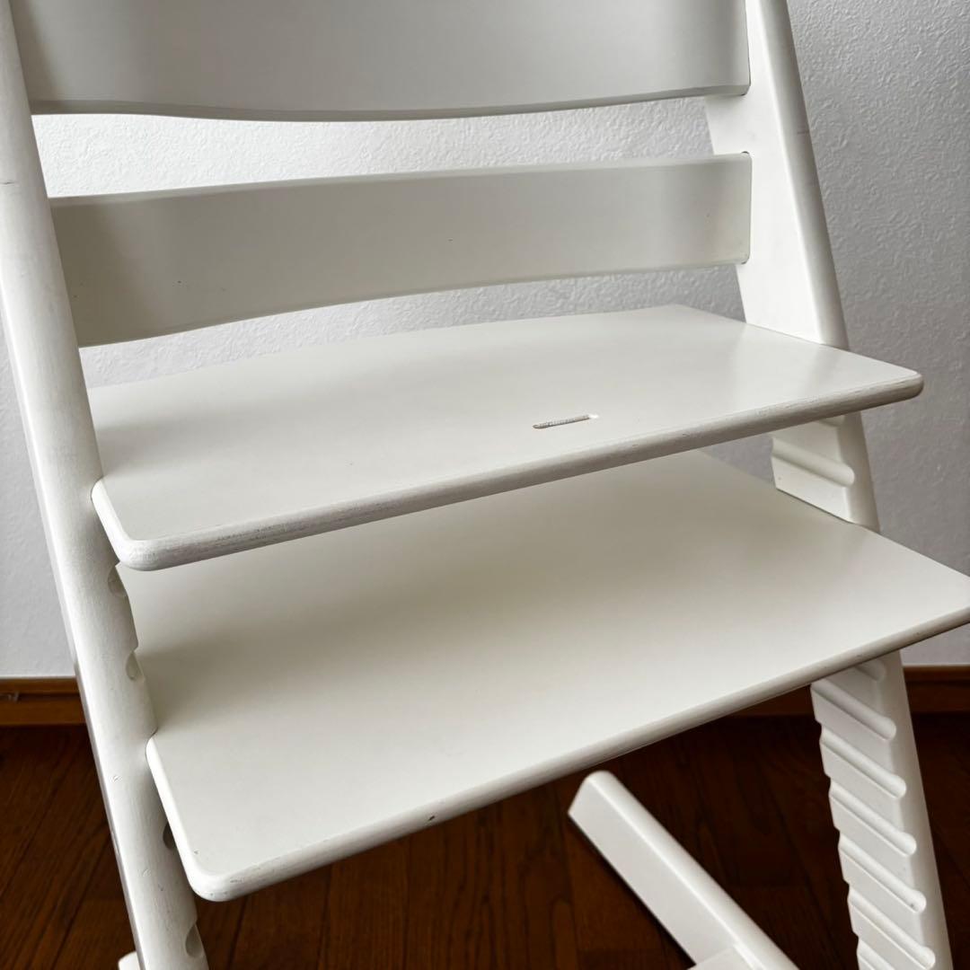 ＊綺麗＊ストッケ　トリップ トラップ　ベビーチェア+ベビーセット　ホワイト①