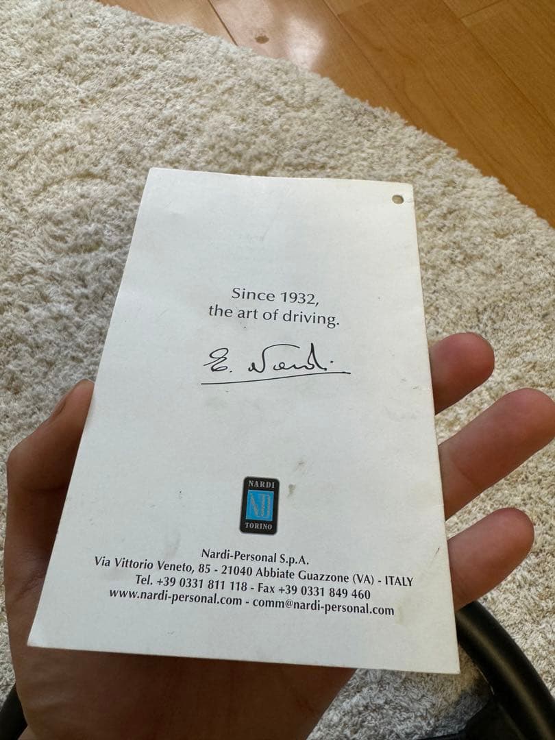 ナルディ　クラシック　フラット　34パイ ブラック