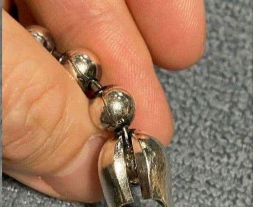 ヘ*ン様 ジャムホームメイド キーチェーンカラビナ　シルバー　ダイヤ付き