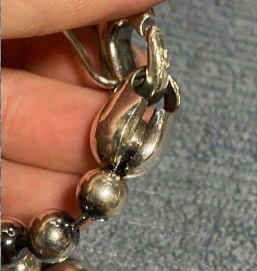 ヘ*ン様 ジャムホームメイド キーチェーンカラビナ　シルバー　ダイヤ付き