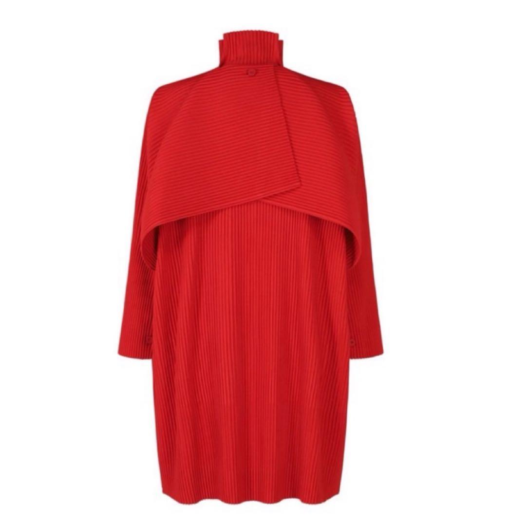 新品 未使用✨26SS オムプリッセ イッセイミヤケ　サイズ３　レッド