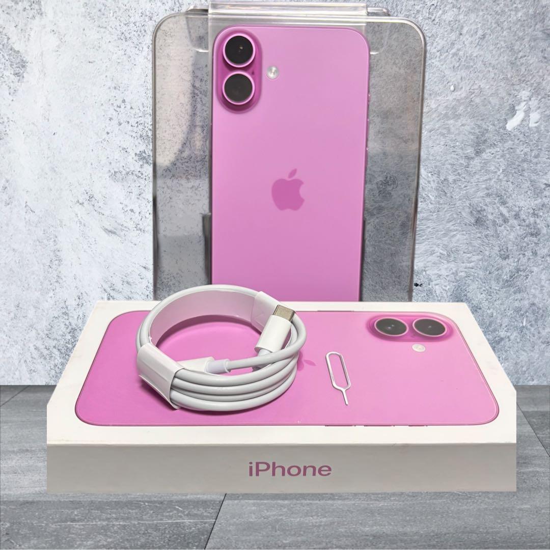 美品Apple iPhone16 Plus 128GB ピンク SIMフリー