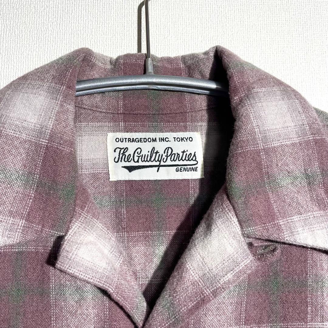 ワコマリア オンブレ チェック シャツ シャドー マルチカラー 大きめ