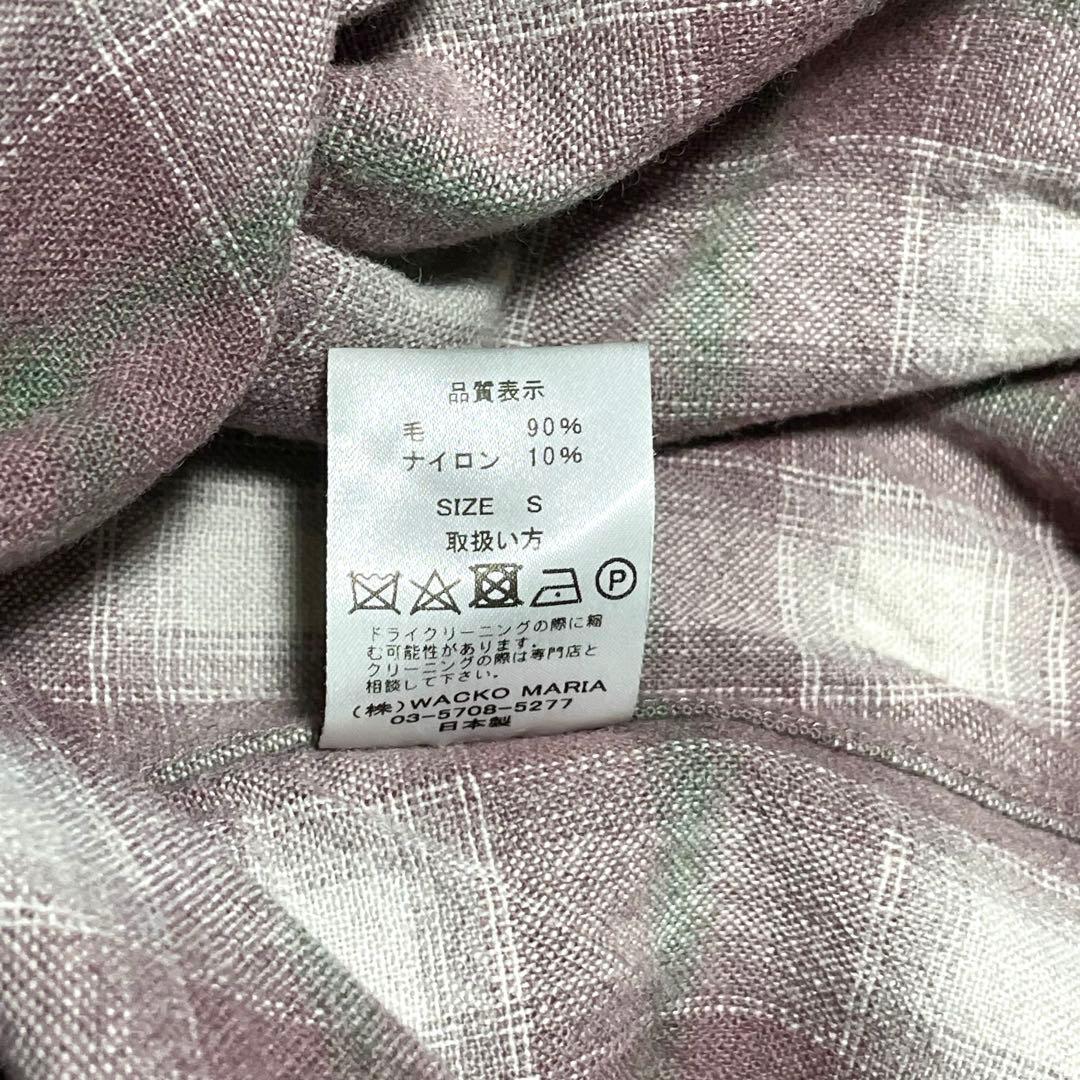 ワコマリア オンブレ チェック シャツ シャドー マルチカラー 大きめ