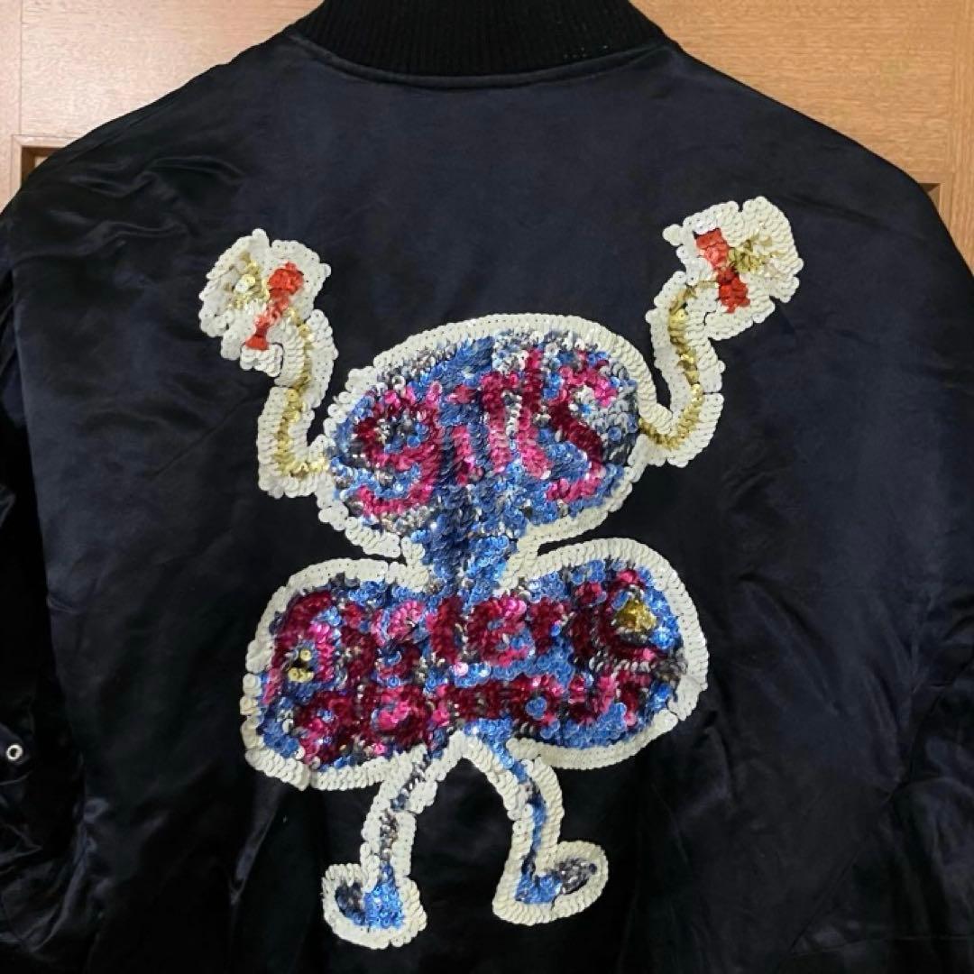 【雰囲気抜群❗️】90's HYSTERIC GLAMOUR 黒 装飾 スカジャン