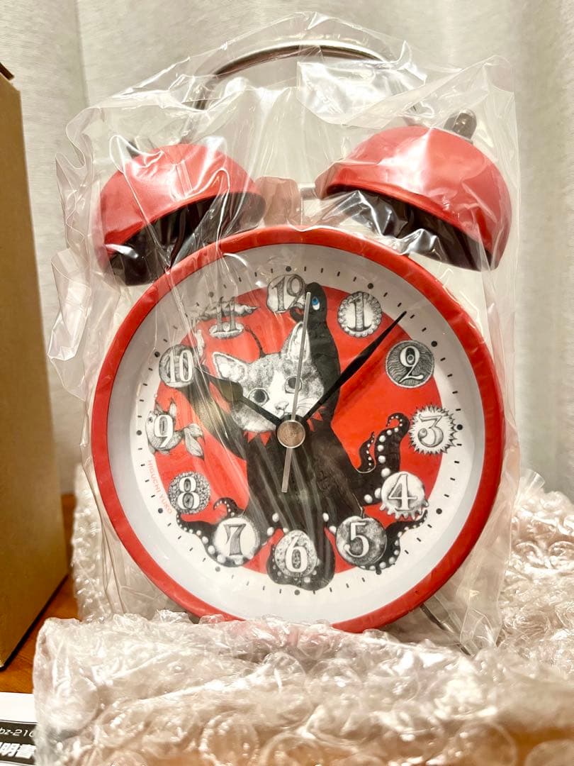 【未使用】ヒグチユウコ　ボリス雑貨店　目覚まし時計GUSTAVEくん