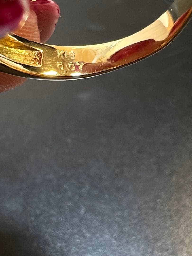 #K18/D0.07ct/14号/3.9g Ringリング