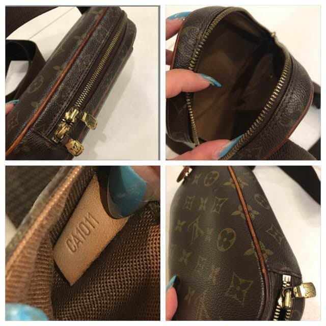 美品 ルイヴィトン ポシェットガンジュ モノグラム 斜めがけ