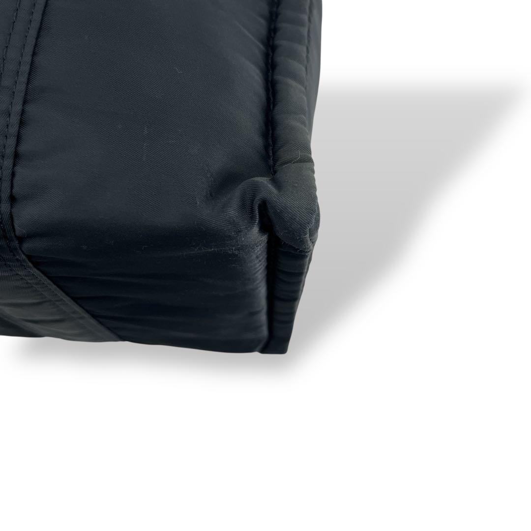 ヘッドポーター　タンカー　ハンドバッグ　ミニトート　ナイロン　紺　藤原ヒロシ